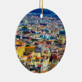 イタリア：ナポリ風光明媚なクリスマス装飾 セラミックオーナメント (右)