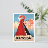 イタリア,ナポリ,プロシーダ出身の少女 ポストカード (スタンド正面)