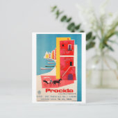 イタリア，ナポリ，プロシーダ海岸 ポストカード (スタンド正面)