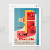 イタリア，ナポリ，プロシーダ海岸 ポストカード (正面/裏面)