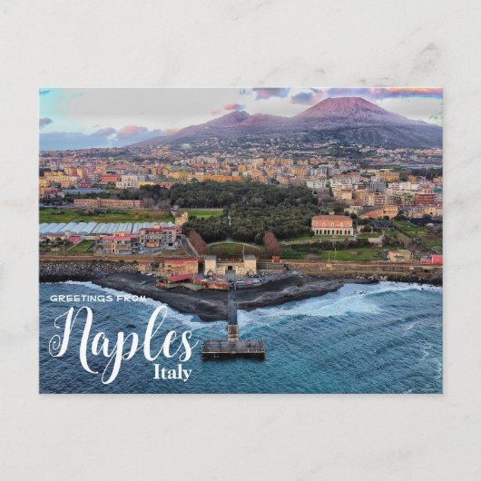イタリア ナポリ ヴェスヴィオ火山のポストカード ポストカード (正面)