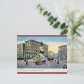 イタリア、ナポリ、Piazza della Ferrovia ポストカード (スタンド正面)