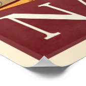 イタリア・ナポリVintage Travel Poster ポスター (角)