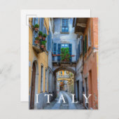 イタリア，ナローシティ通り ポストカード (正面/裏面)