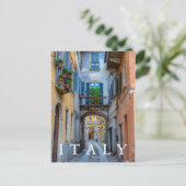 イタリア，ナローシティ通り ポストカード (スタンド正面)