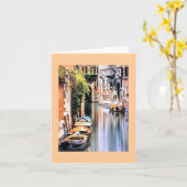 イタリア・ノート・カード運河 カード (黄色い花)