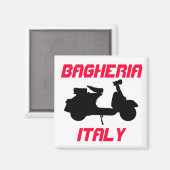 イタリア，バゲリア，スクーター マグネット (正面/裏面)