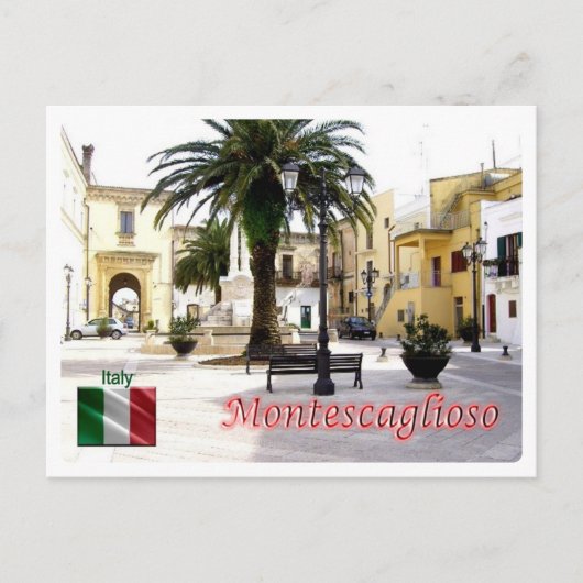 イタリア – バシリカタ – モンテスカッリオソ –  ポストカード (正面)