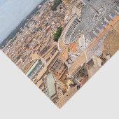 イタリア バチカン市:サン・ピエトロ広場の空撮 薄葉紙 (詳細)