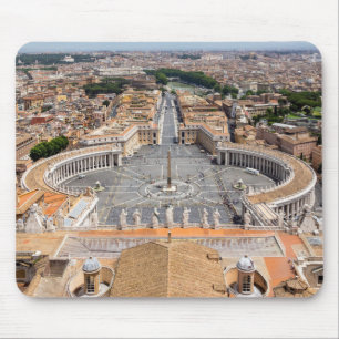 イタリア,バチカン:セント·ピーターズ·スクエア航空写真 マウスパッド