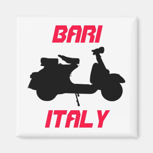 イタリア,バリ,スクーター マグネット (正面)