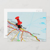 イタリア，バリ ポストカード (正面/裏面)