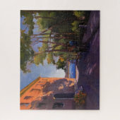 イタリア・パラッツォピンク印象派絵画の ジグソーパズル (縦)