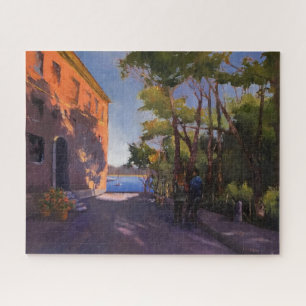 イタリア・パラッツォピンク印象派絵画の ジグソーパズル