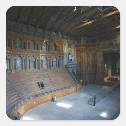 イタリア，パルマ，テアトロ・ファルネーゼ スクエアシール (正面)