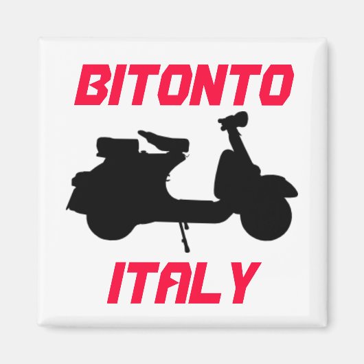 イタリア,ビットント,スクーター マグネット (正面)