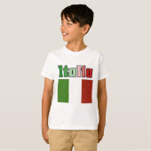 イタリア ビンテージ フラグ キッズTシャツ Tシャツ (正面フル)