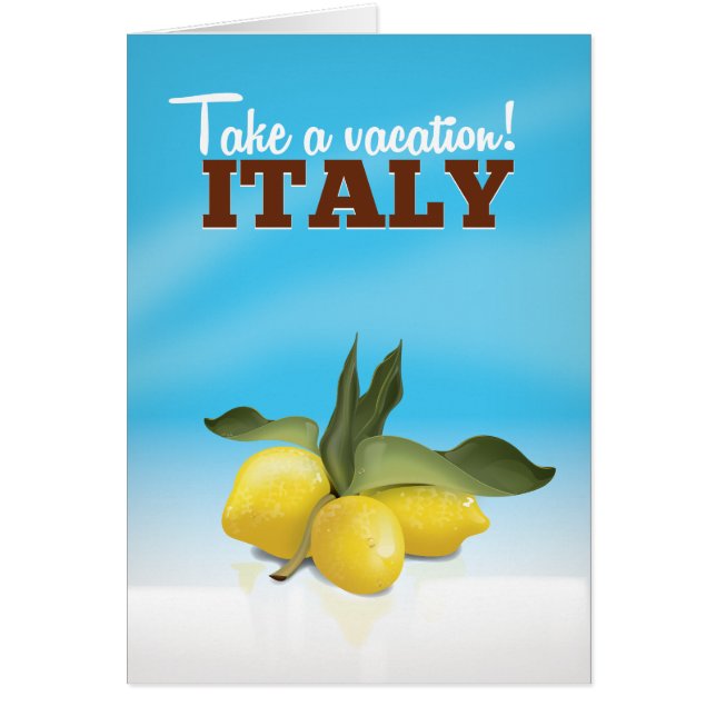 イタリア ビンテージ 旅行ポスター (正面)