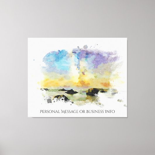 *~イタリア。ビーチスピアジデルカネレAP12 キャンバスプリント (正面)