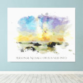 *~イタリア。ビーチスピアジデルカネレAP12 キャンバスプリント (インサイチュ (ウッドフロア))