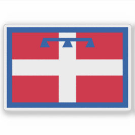 イタリア,ピエモンテ州旗 シール