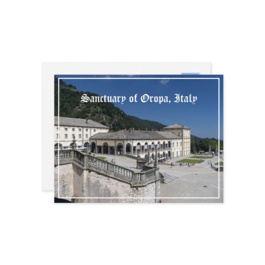 イタリア,ピエモンテ,オロパの聖域 ポストカード (正面/裏面インサイチュ)