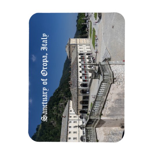 イタリア,ピエモンテ,オロパの聖域 マグネット (縦)
