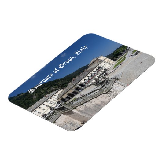 イタリア,ピエモンテ,オロパの聖域 マグネット (左側)