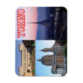 イタリア – ピエモンテ – トリノ – モザイク –  マグネット (縦)