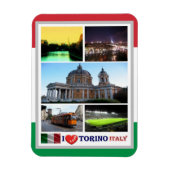 イタリア – ピエモンテ – トリノ – 私の愛 – マグネット (縦)