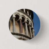 イタリア，ピサの塔 缶バッジ (正面)