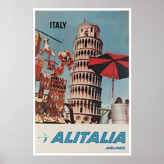 イタリア ピサの斜塔 プリント アート イタリア旅行 (正面)
