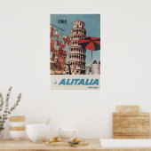 イタリア ピサの斜塔 プリント アート イタリア旅行 (キッチン)