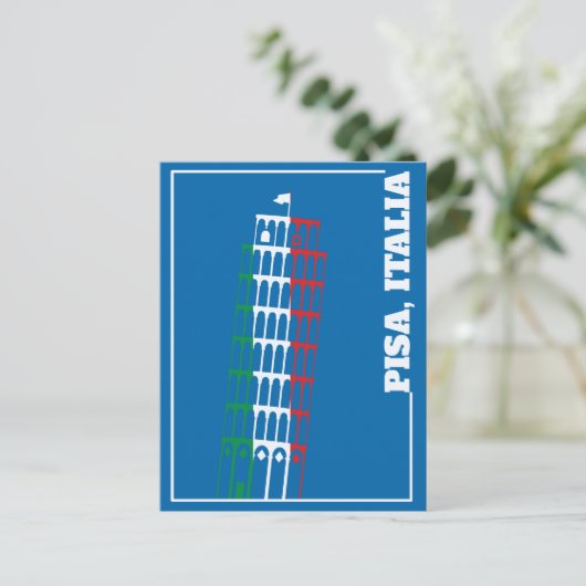 イタリア，ピサの斜塔 ポストカード (スタンド正面)