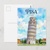 イタリア ピサの斜塔 ポストカード (正面/裏面)
