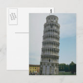 イタリア，ピサの斜塔 ポストカード (正面/裏面)