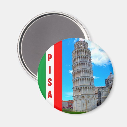イタリア – ピサの斜塔 マグネット (正面/裏面)