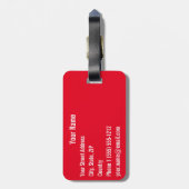 イタリア|ピサの斜塔 ラゲッジタグ (裏面縦)