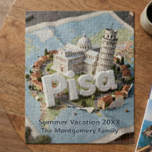 イタリア ピサの斜塔 家族の夏休み