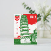 イタリア、ピサ - 斜塔 ポストカード (スタンド正面)