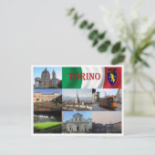イタリア – ピードモント – トリノ – モザイク – ポストカード (スタンド正面)