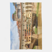 イタリア,フィレンツェかフィレンツェ,日別のポンテ·ベッキオ キッチンタオル (縦)
