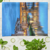 イタリア，フィレンツェのポンテベッキオ橋 キッチンタオル (折り畳み)