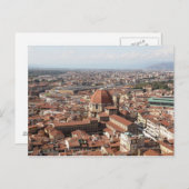 イタリア,フィレンツェの上から ポストカード (正面/裏面)