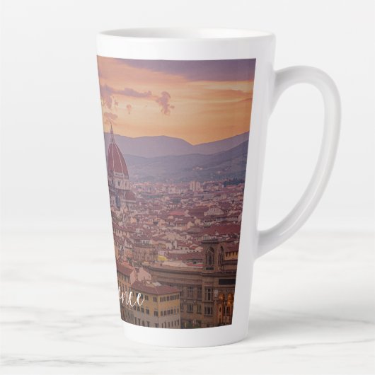 イタリア，フィレンツェの夕日 カフェラテマグ (右)