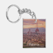 イタリア，フィレンツェの夕日 キーホルダー (正面左)