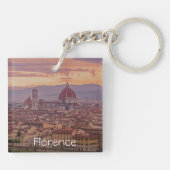 イタリア，フィレンツェの夕日 キーホルダー (裏面)
