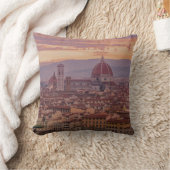 イタリア,フィレンツェの夕日 クッション (ブランケット)
