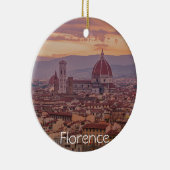 イタリア,フィレンツェの夕日 セラミックオーナメント (右)