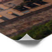 イタリア,フィレンツェの夕日 ポスター (角)